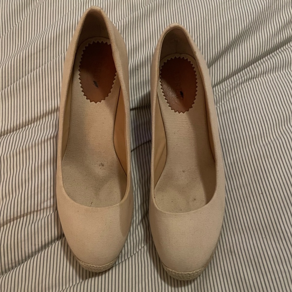 J Crew espadrille wedges
